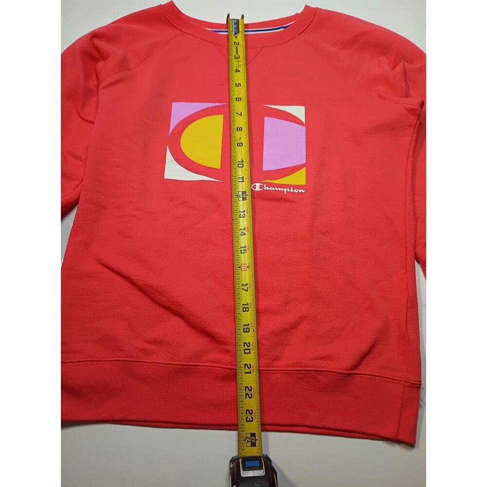 Champion Crewneck Sweatshirt Coral/Orange - Size Small - Picture 2 of 6